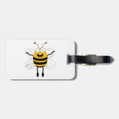 Cartoon Bee Bagagelabel (Achterkant horizontaal)