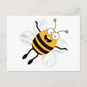 Cartoon Bee Briefkaart