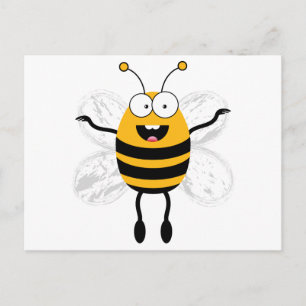 Cartoon Bee Briefkaart