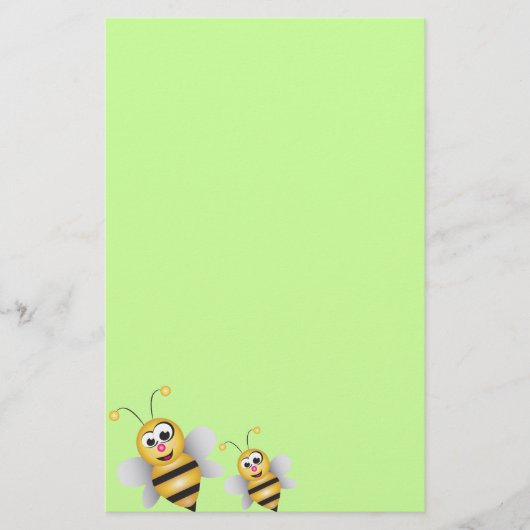 Cartoon Bee Briefpapier (Voorkant)