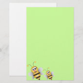 Cartoon Bee Briefpapier (Voorkant / Achterkant)