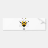Cartoon Bee Bumpersticker (Voorkant)