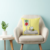 Cartoon Bee Crossing bij Licht Kinder Kwekerij Kussen (Stoel)