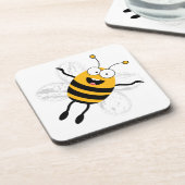 Cartoon Bee Drankjes Onderzetter (Linkerzijde)