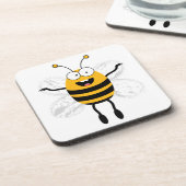 Cartoon Bee Drankjes Onderzetter (Linkerzijde)