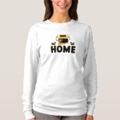 Cartoon Bee en Honey Jar "HOME" T-shirt (Voorkant)