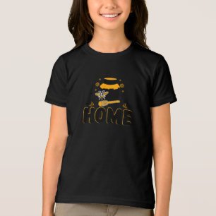 Cartoon Bee en Honey Jar "HOME" T-shirt