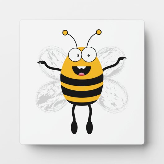 Cartoon Bee Fotoplaat (Voorkant)