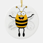 Cartoon Bee Keramisch Ornament (Voorkant)