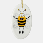 Cartoon Bee Keramisch Ornament (Rechts)