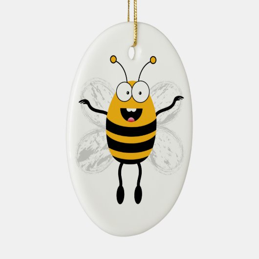 Cartoon Bee Keramisch Ornament (Rechts)