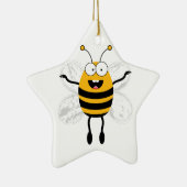 Cartoon Bee Keramisch Ornament (Rechts)