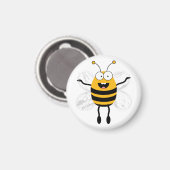 Cartoon Bee Magneet (Voorkant / Achterkant)