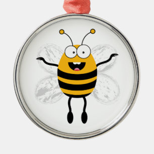 Cartoon Bee Metalen Ornament