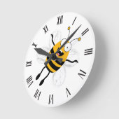 Cartoon Bee Ronde Klok (Hoek)