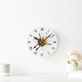 Cartoon Bee Ronde Klok (Huis)