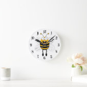 Cartoon Bee Ronde Klok (Huis)