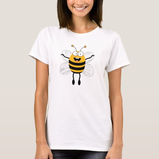Cartoon Bee T-shirt (Voorkant)