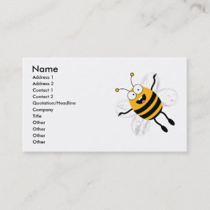 Cartoon Bee Visitekaartje