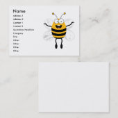 Cartoon Bee Visitekaartje (Voorkant / Achterkant)
