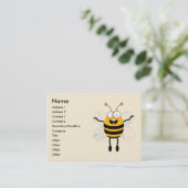 Cartoon Bee Visitekaartje (Staand voorkant)