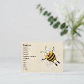Cartoon Bee Visitekaartje (Staand voorkant)
