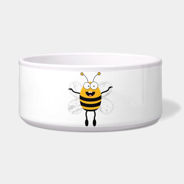 Cartoon Bee Voerbakje (Voorkant)