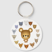 Cartoon Beer Babies Sleutelhanger (Voorkant)