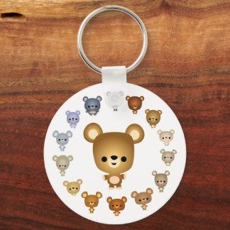 Cartoon Beer Babies Sleutelhanger
