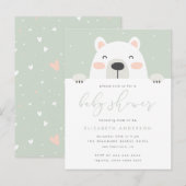 Cartoon Beer Baby shower    Uitnodiging Briefkaart (Voorkant / Achterkant)