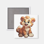 Cartoon beer illustratie magneet (Voorkant / Achterkant)