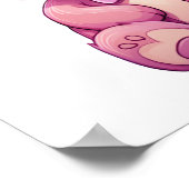 Cartoon beer illustratie poster (Hoek)