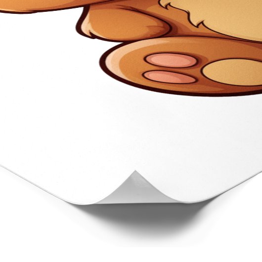 Cartoon beer illustratie poster (Hoek)