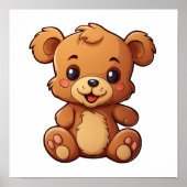 Cartoon beer illustratie poster (Voorkant)