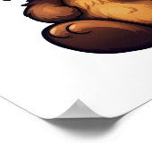 Cartoon beer illustratie poster (Hoek)