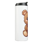 Cartoon beer illustratie thermosbeker (Gedraaid links)