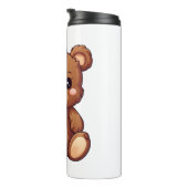 Cartoon beer illustratie thermosbeker (Geroteerd rechts)