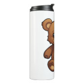 Cartoon beer illustratie thermosbeker (Gedraaid links)