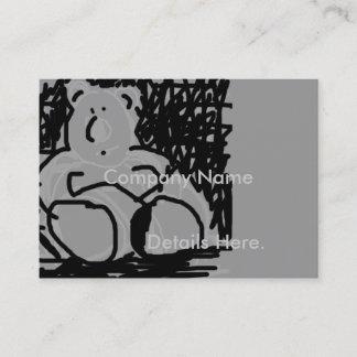 Cartoon  Beer koninklijke kaart Visitekaartje