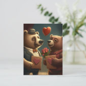 cartoon beer valentijns briefkaart (Staand voorkant)