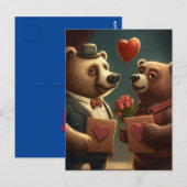 cartoon beer valentijns briefkaart (Voorkant / Achterkant)