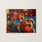 cartoon beer valentijns legpuzzel (Horizontaal)