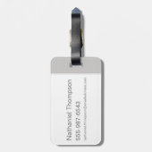 Cartoon beest habitat bagagelabel (Achterkant verticaal)