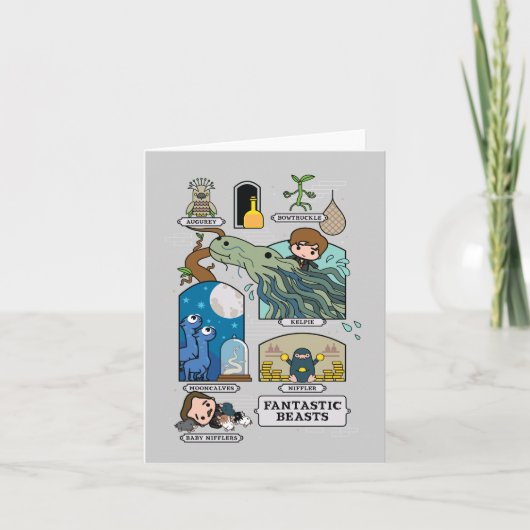 Cartoon beest habitat kaart (Voorkant)