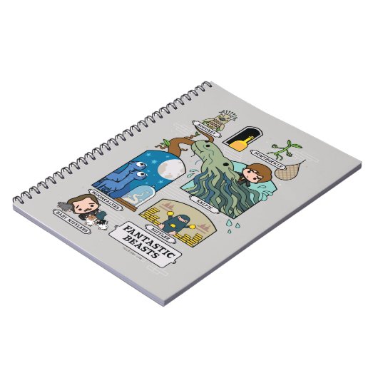 Cartoon beest habitat notitieboek (Linkerzijde)