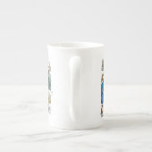 Cartoon beest habitat porselein kop (Achterkant)