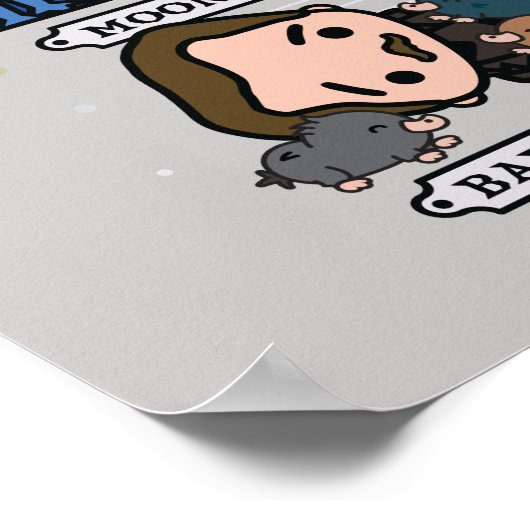 Cartoon beest habitat poster (Hoek)