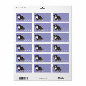 Cartoon Bernese Mountain Dog Etiket (Full Sheet)