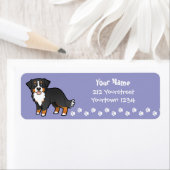 Cartoon Bernese Mountain Dog Etiket (Insitu)