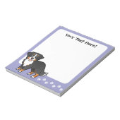 Cartoon Bernese Mountain Dog Notitieblok (Linkerzijde)